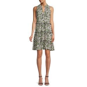 Tommy Hilfiger ​Flowing Tiered Floral Sleeveless V-Neck Dress